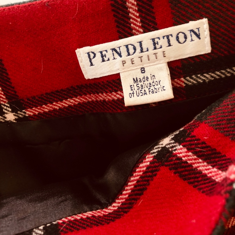 Plaid Pendleton Skirt